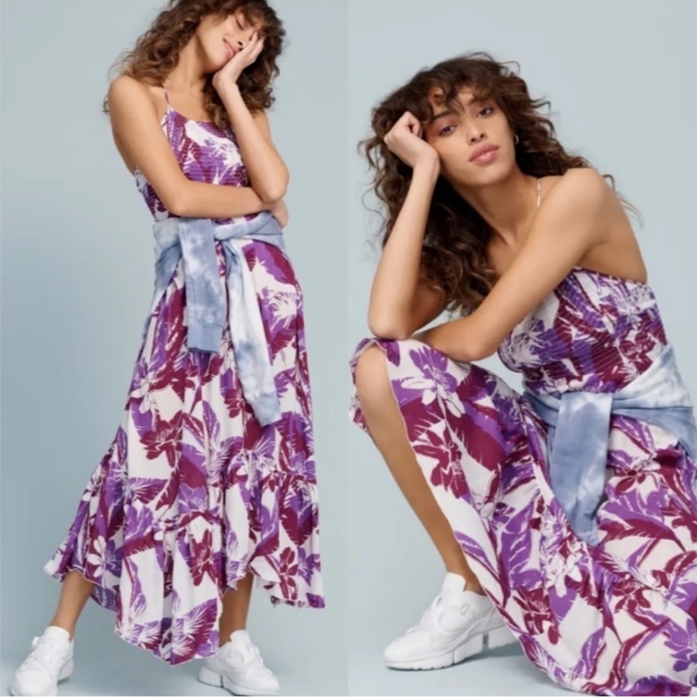 Free People Heat Wave Floral Print Maxi Dress Size Medium
